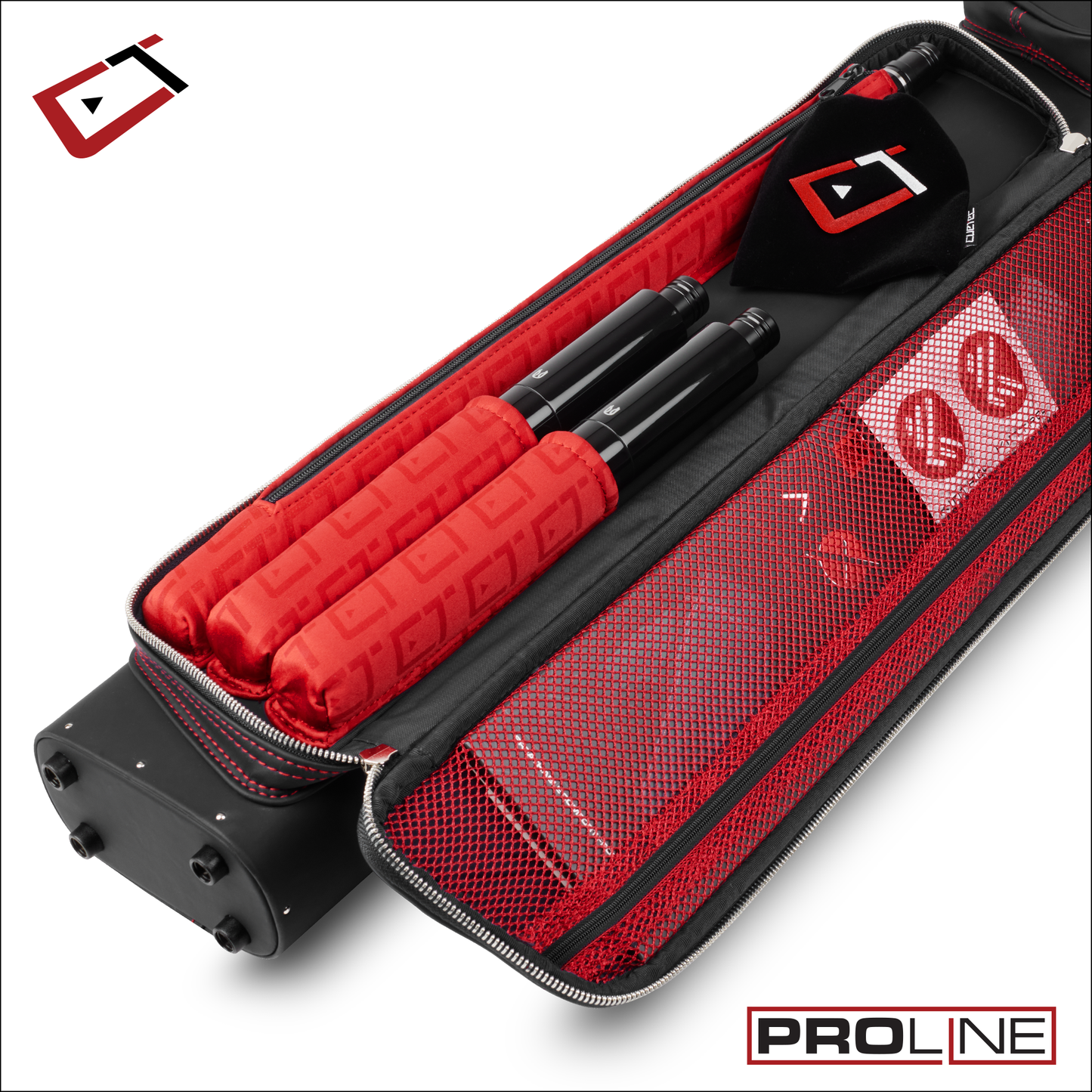 Cuetec Pro Line Black Hard 3x5 Cue Case