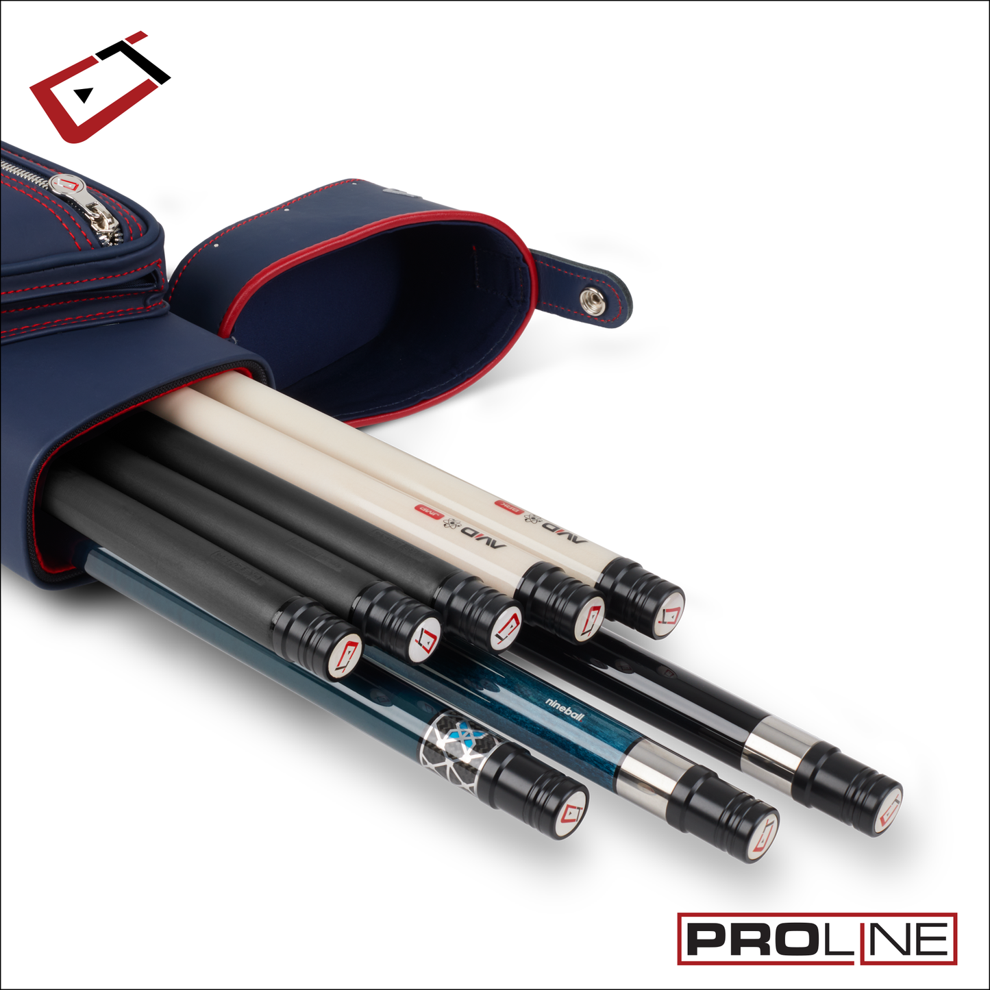 Cuetec Pro Line Navy Hard 3x5 Cue Case
