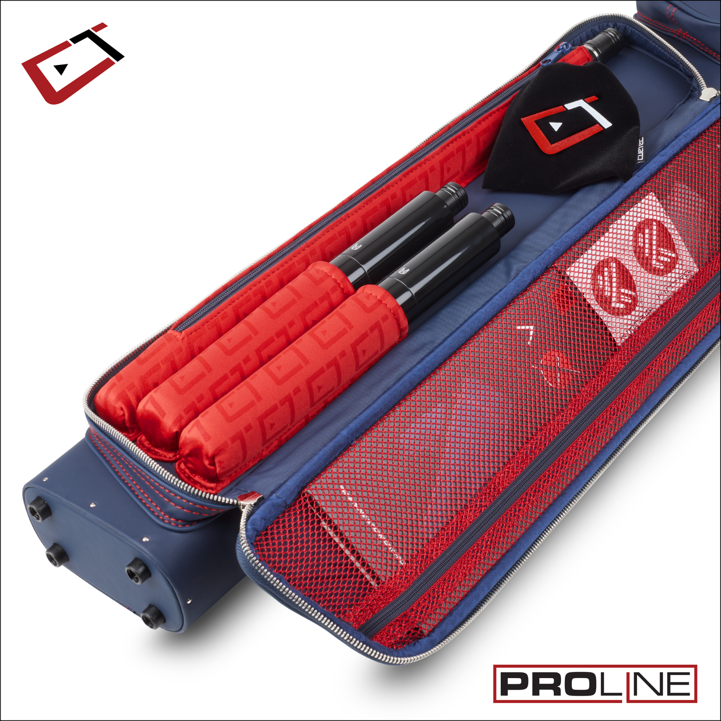 Cuetec Pro Line Navy Hard 3x5 Cue Case