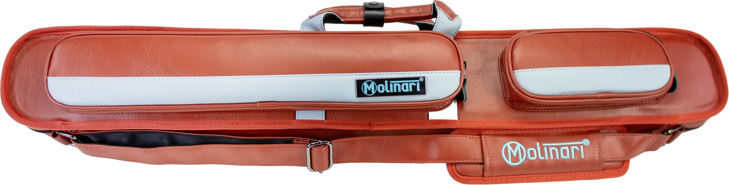 Molinari® Retro Cue Bag Brown/Light Blue 2B/4S