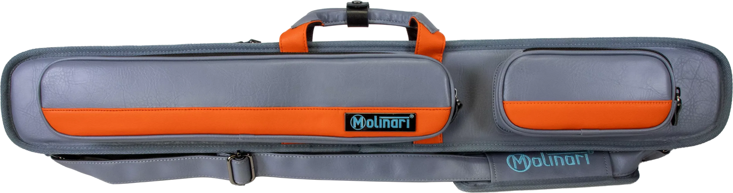 Molinari® Retro Cue Bag Grey/Orange 2B/4S