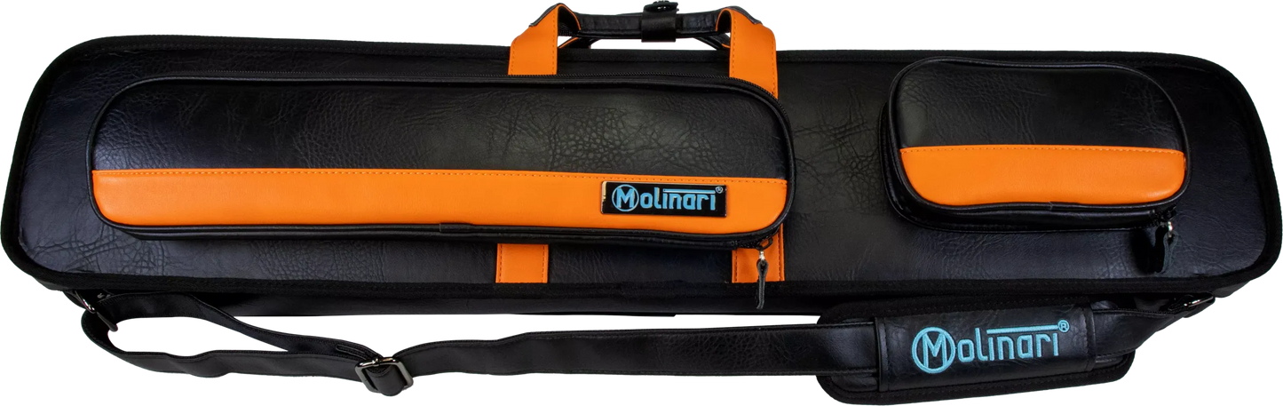 Molinari® Retro Cue Bag Black/Orange 3B/6S