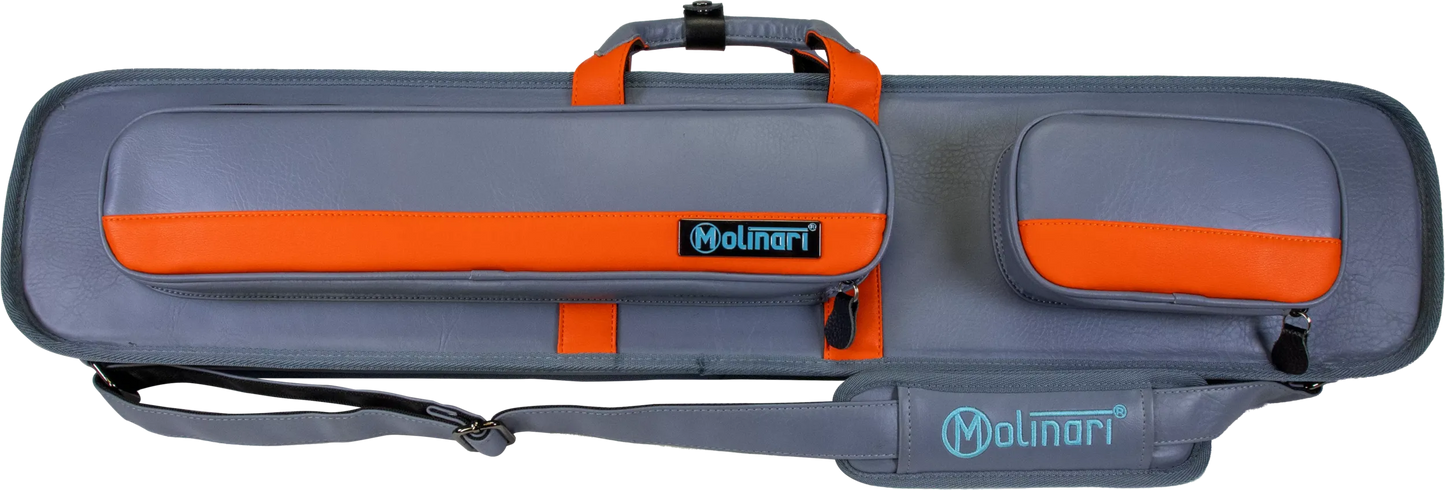Molinari® Retro Cue Bag Grey/Orange 3B/6S