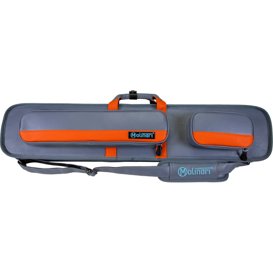 Molinari Retro Cue Bag Grey/Orange 3B/6S