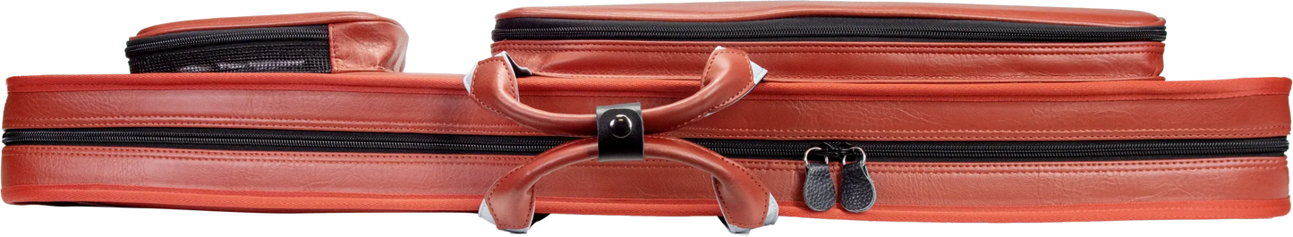 Molinari® Retro Cue Bag Brown/Light Blue 3B/6S