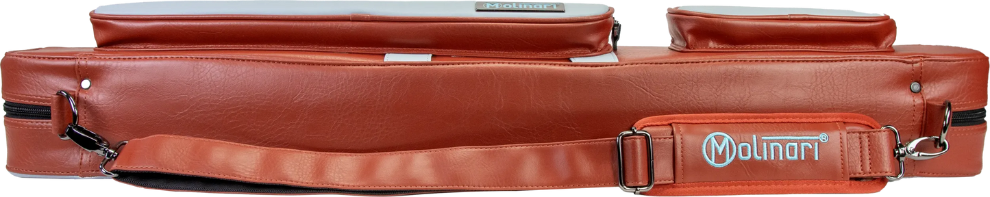 Molinari® Retro Flat Bag Brown/Light Blue – 2B/4S