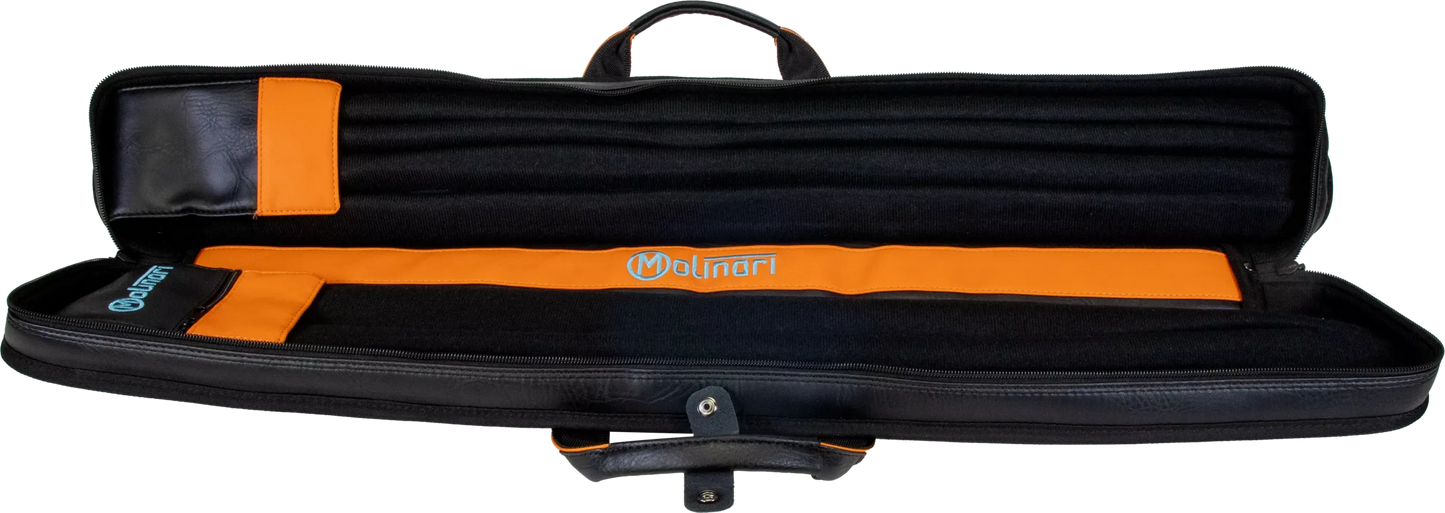 Molinari® Retro Cue Bag Black/Orange 2B/4S