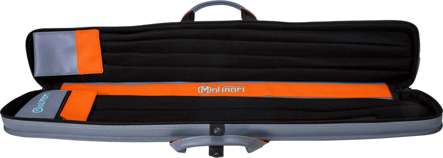 Molinari® Retro Cue Bag Grey/Orange 2B/4S