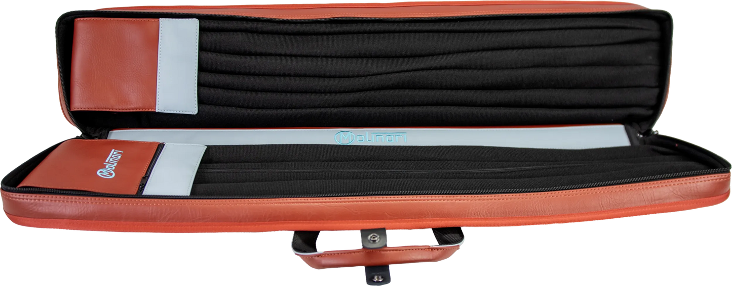 Molinari® Retro Cue Bag Brown/Light Blue 3B/6S