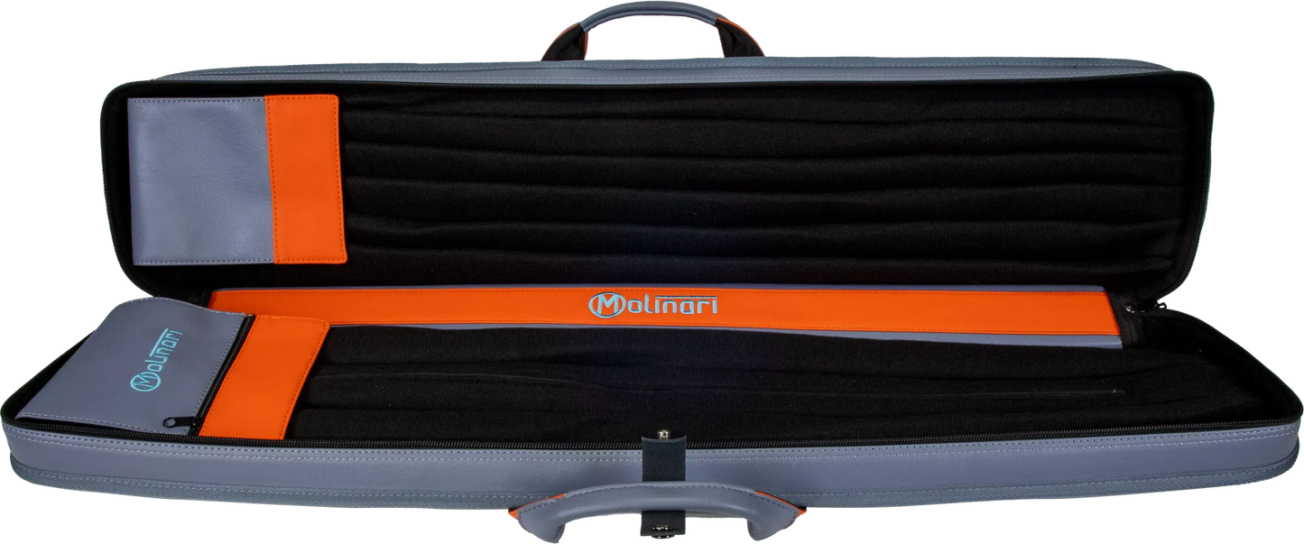Molinari® Retro Cue Bag Grey/Orange 3B/6S