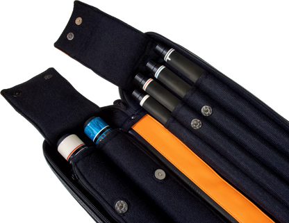 Molinari® Retro Cue Bag Black/Orange 2B/4S