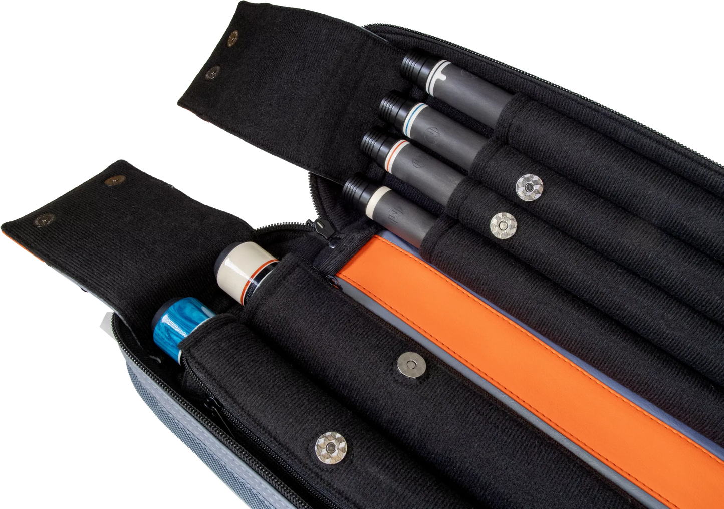 Molinari® Retro Cue Bag Grey/Orange 2B/4S