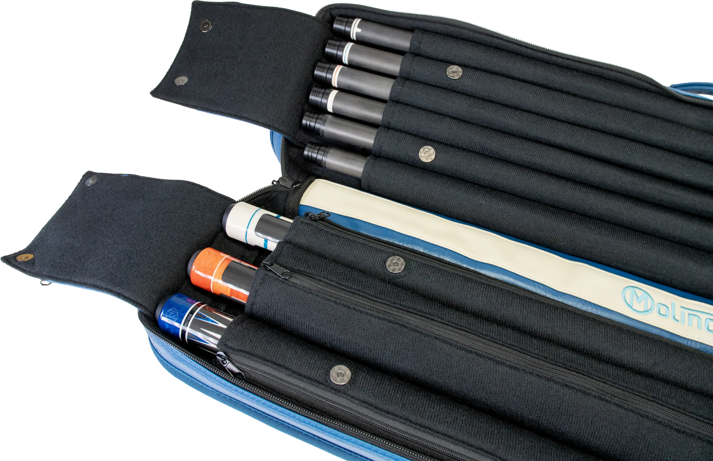 Molinari® Retro Cue Bag Blue/Beige 3B/6S