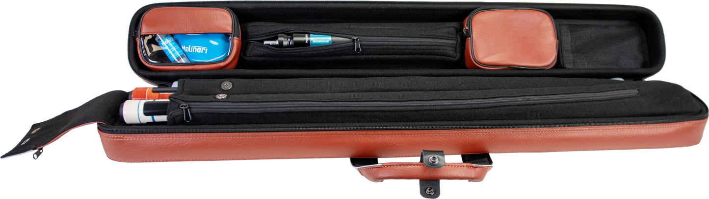 Molinari® Retro Flat Bag Brown/Light Blue – 2B/4S