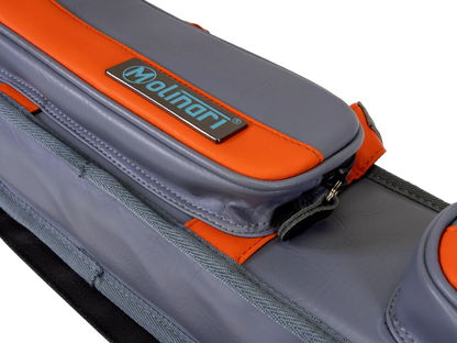 Molinari® Retro Cue Bag Grey/Orange 2B/4S