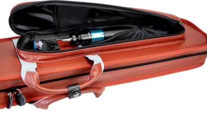 Molinari® Retro Cue Bag Brown/Light Blue 3B/6S