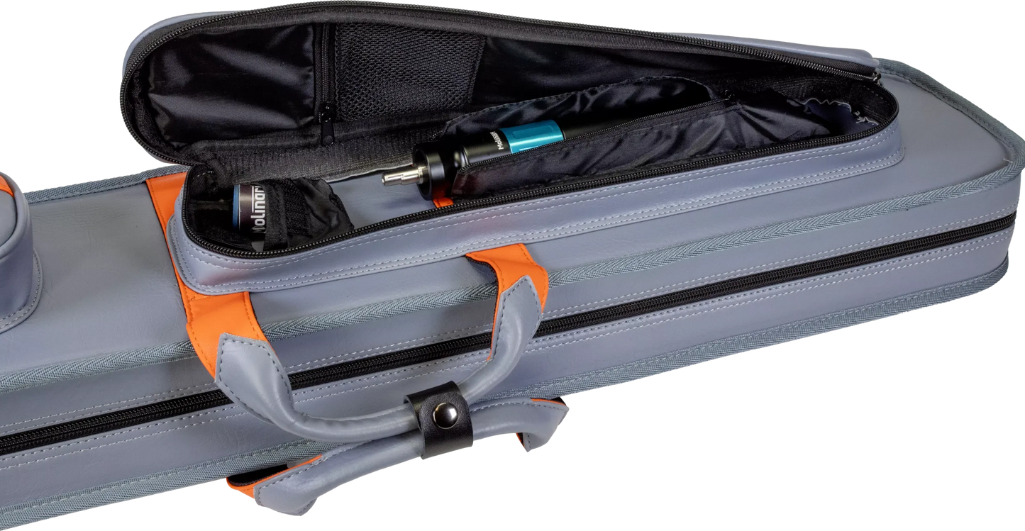 Molinari® Retro Cue Bag Grey/Orange 3B/6S