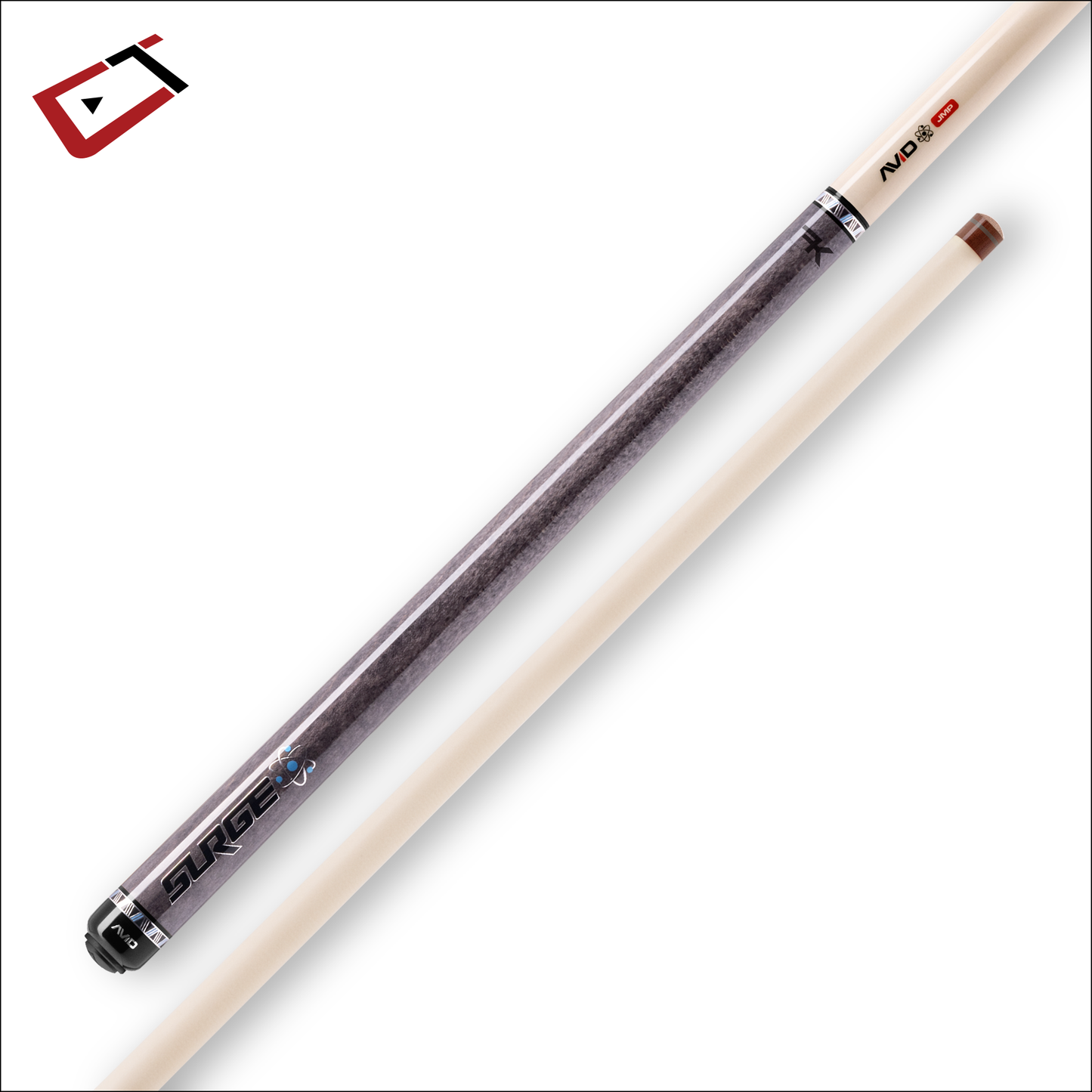 Cuetec Avid Surge Jump Cue Gray Stain