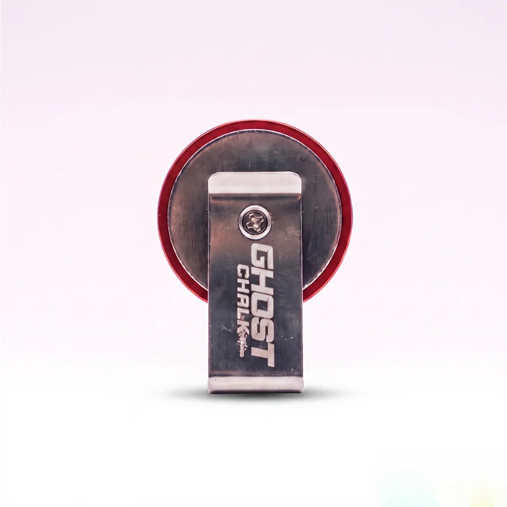 Ghost Round Magnetic Chalk Holder - Black/Red