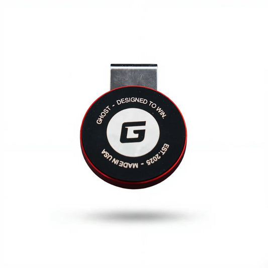 Ghost Round Magnetic Chalk Holder - Black/Red