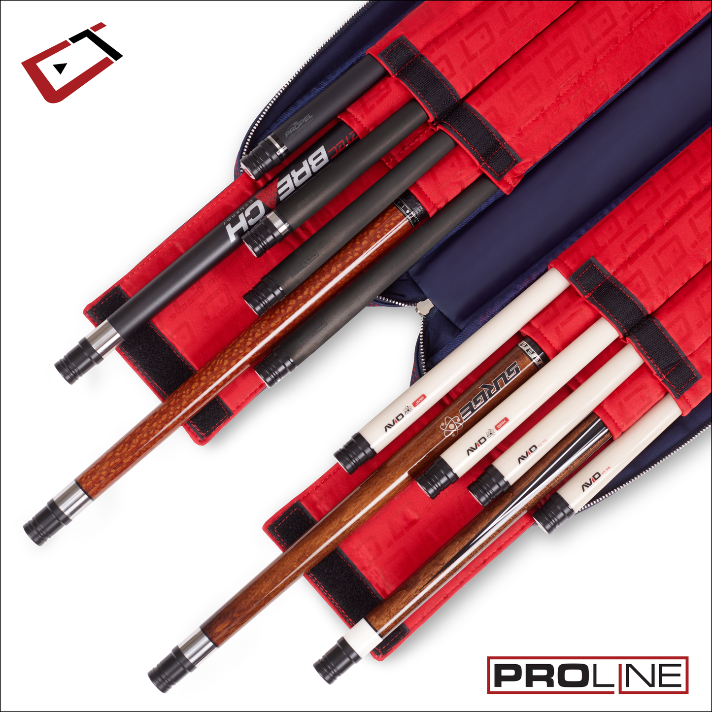 Cuetec Pro Line Navy Soft 4x8 Cue Case