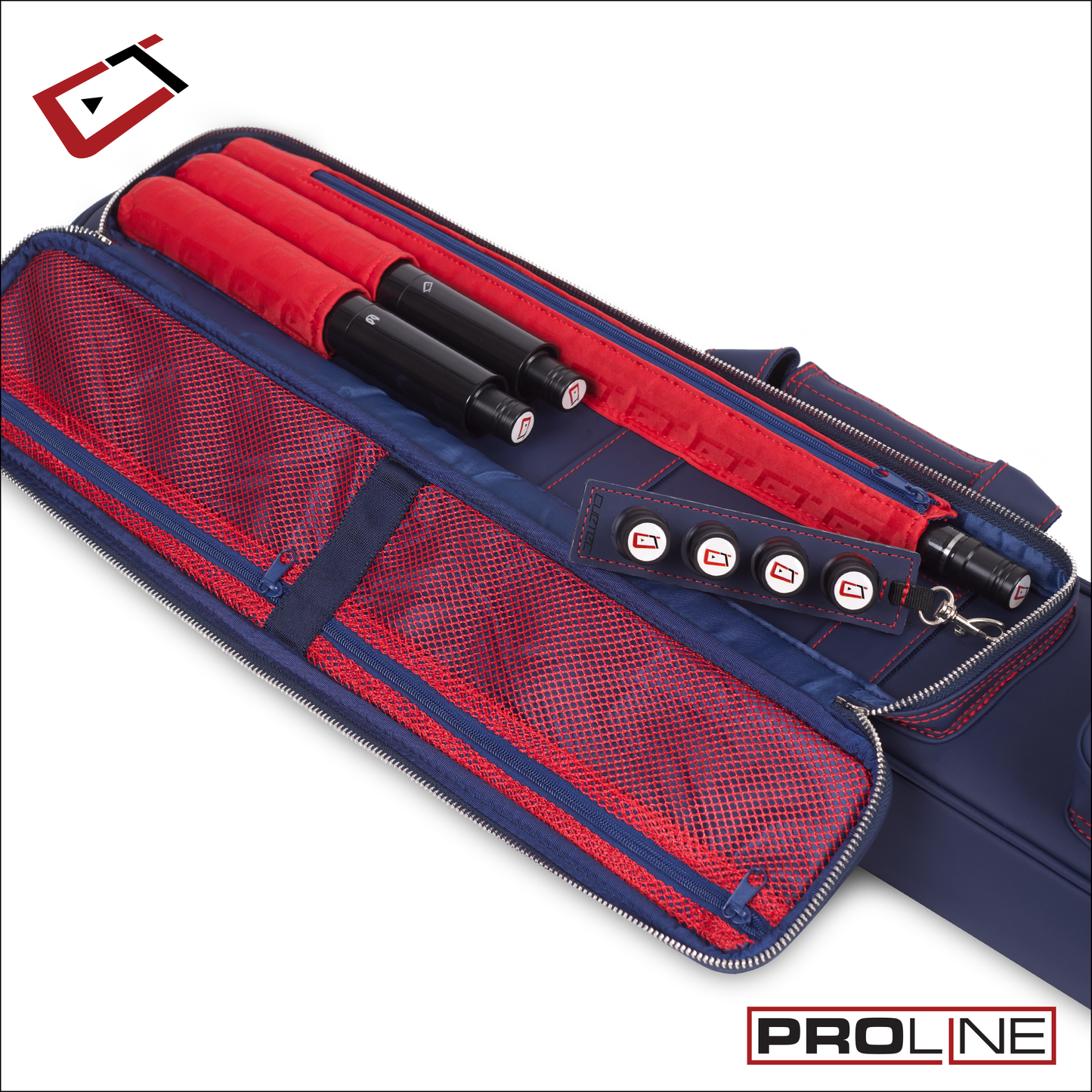 Cuetec Pro Line Navy Soft 4x8 Cue Case