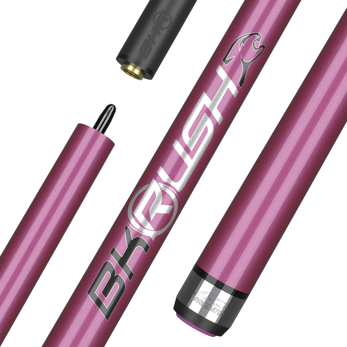 Predator BK Rush Pink/Silver Break Cue No-Wrap