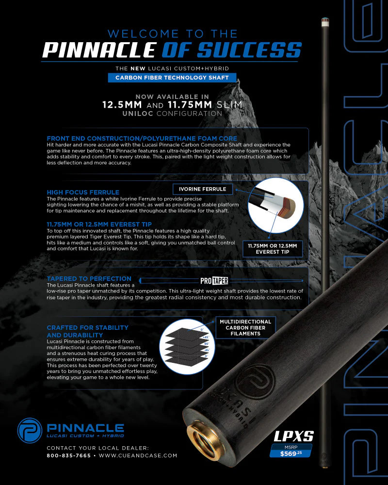 Lucasi Pinnacle Black/Imitation Bone LP20
