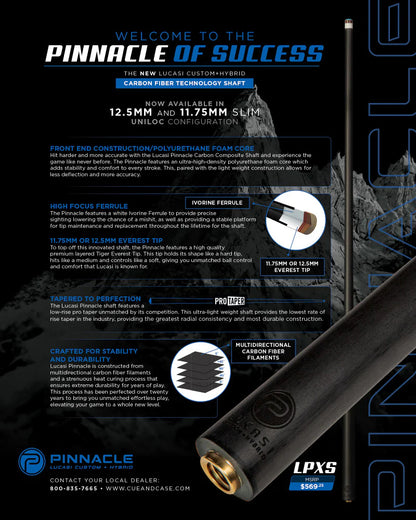Lucasi Pinnacle Black/Imitation Bone LP20