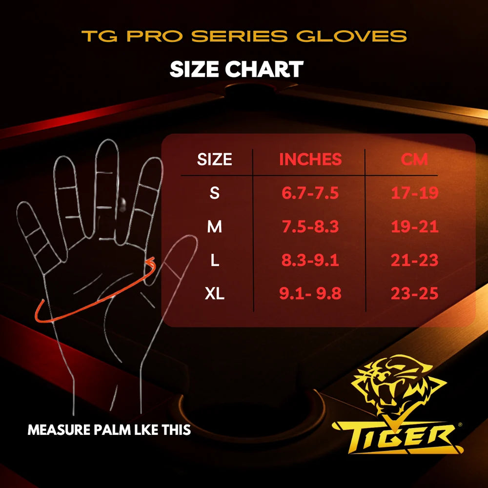 Tiger TG-PRO Series Glove Black/Red