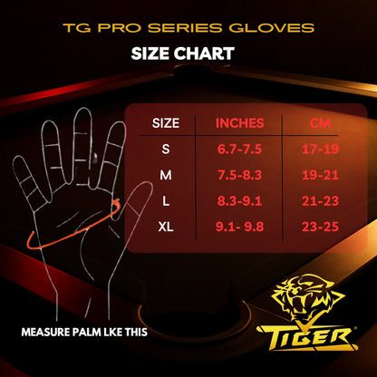 Tiger TG-PRO Series Glove Black/Red