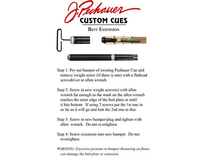 Pechauer 8 inches Butt Extension Kit